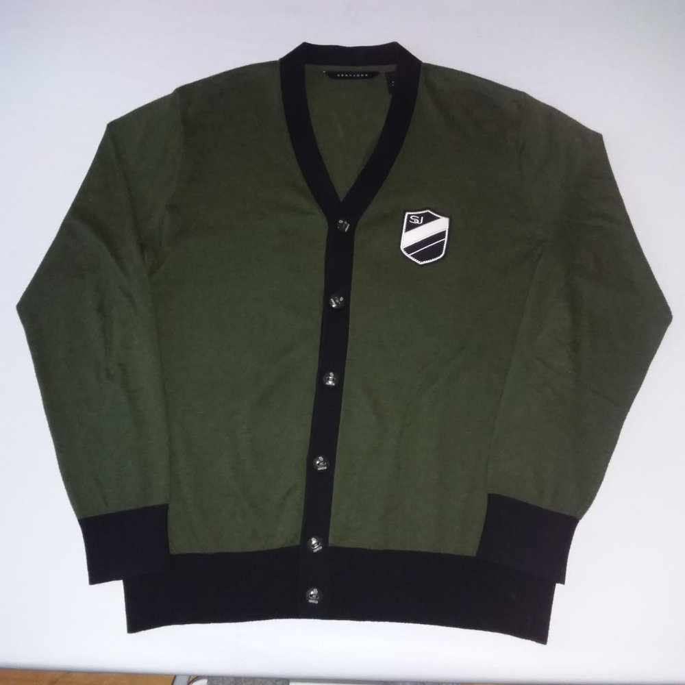 Sean John  Crest cardigan sweater
